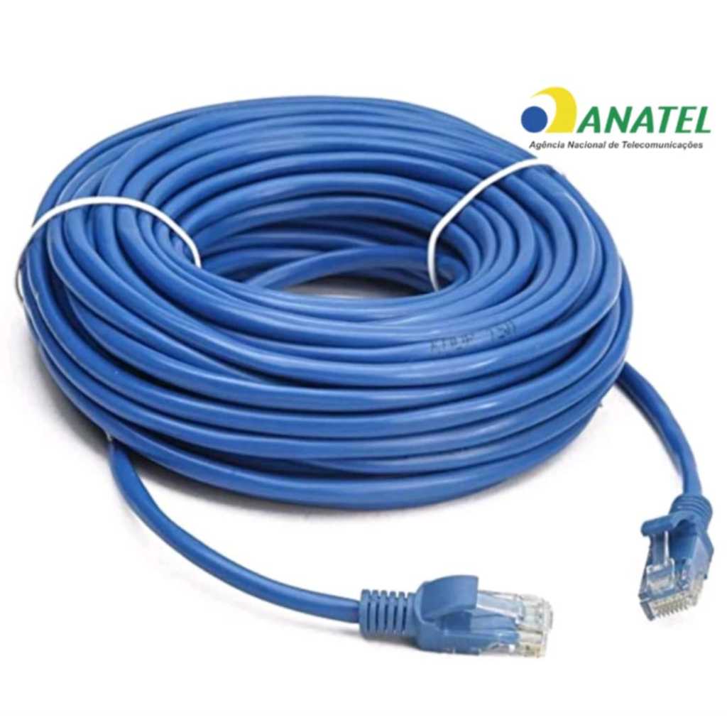 Cabo De Rede RJ45 LAN Para Internet Ethernet CAT5e Vários Tamanhos