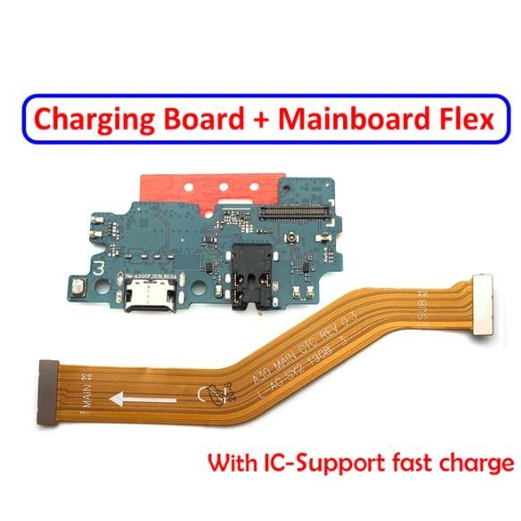 Flex Sub Placa Mãe Main Lcd +Placa Conector De Carga Usb Compatível   A30 Sm-a305 Turbo