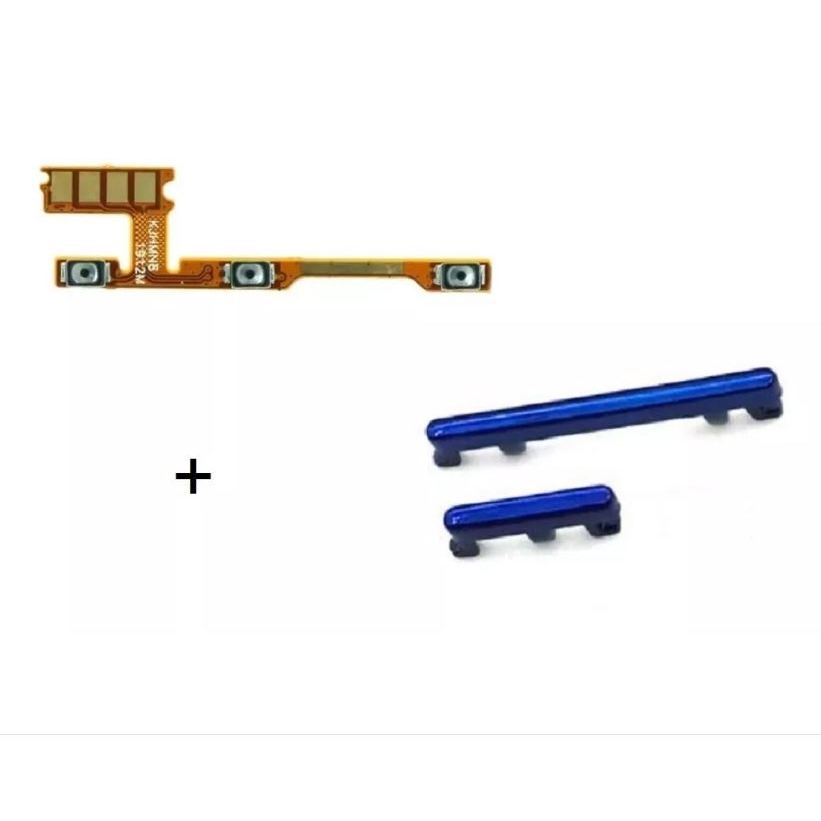 Botão Power Volume Lateral + Cabo Flex Redmi Note 8 Note8