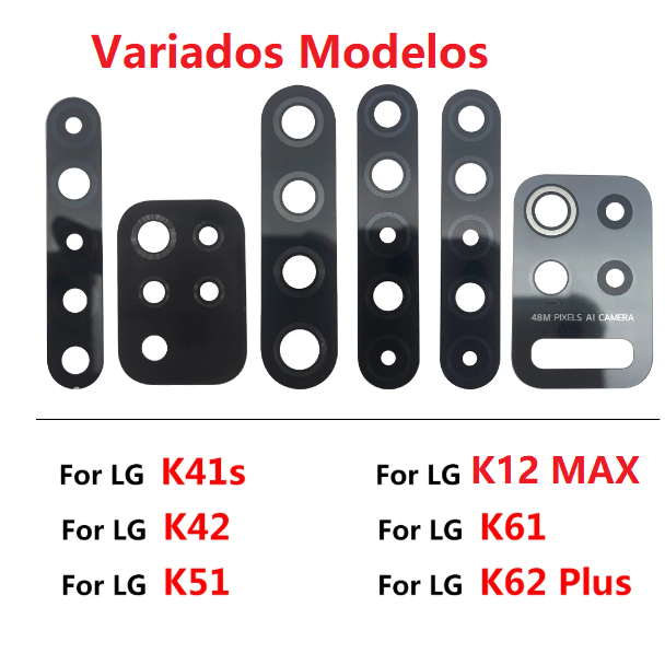 Vidro Lente Da Camera Traseira Variados Modelos K10 2017 K11 PLUS K8 PLUS K40S K50S K51S K50 K42 K52 K62 K61 K12 PLUS K12 MAX