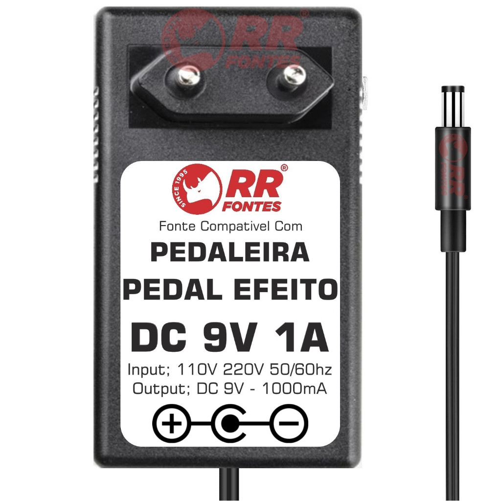 Fonte DC 9V Para Pedal Pedaleira Suhr