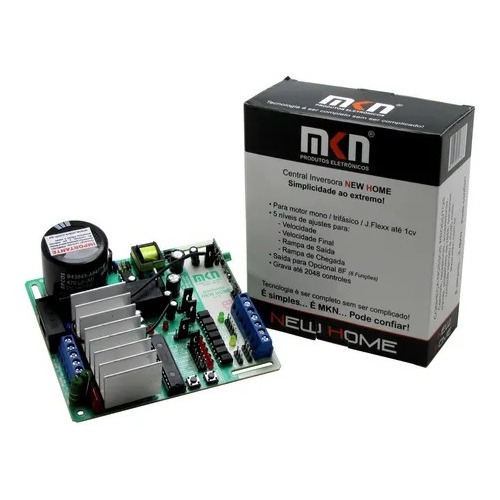 Placa Central Acelera Portão Eletronico Mkn Home 433Mhz