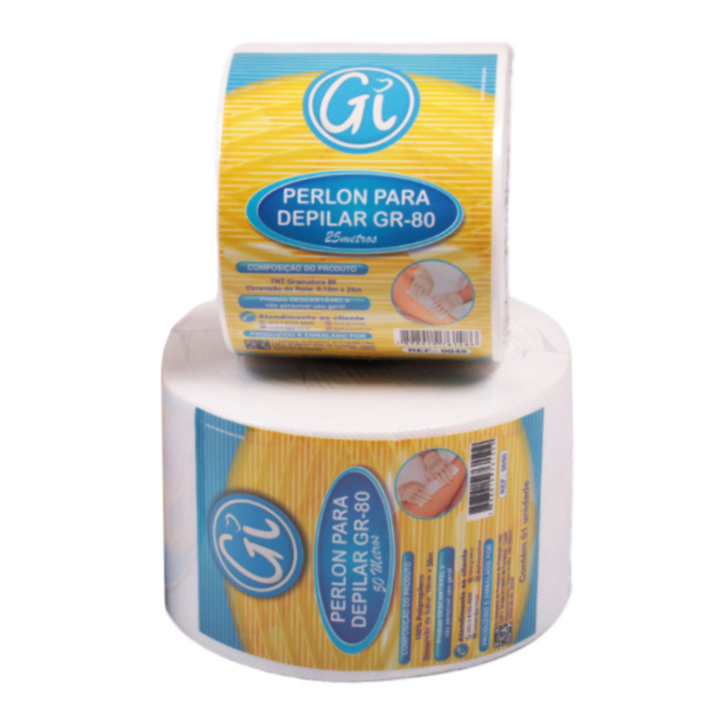 Papel TNT Perlon Para Depilação GR 80 Rolo TNT Gi 10cm 25m, 50m e 100m em Oferta na Shopee