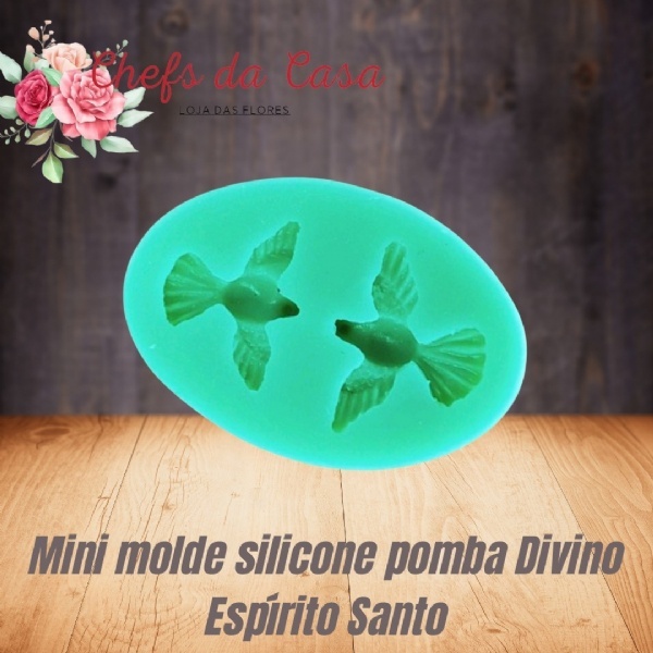 Mini molde de silicone pomba divino espirito santo