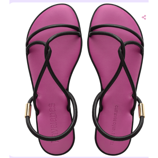 Rasteirinhas Havaianas Una Manga Terra Roxa - Original