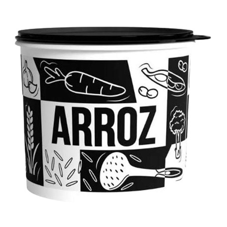 TUPPER CAIXA ARROZ - Linha (Bistrô - PB - Floral - Pop Box) Mantimentos Tupperware