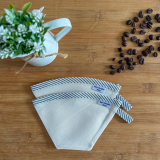 2 Filtro Coador de Café Pano - kit com 2 unidades Coador de café pano reutilizável Tamanhos 102 ou 103 Ecológico e Sustentável
