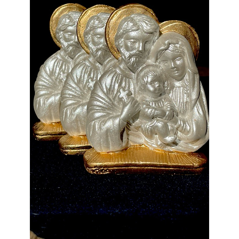 Kit 3 Imagem Sagradas Família De Gesso 13cm Lindas em Oferta na Shopee