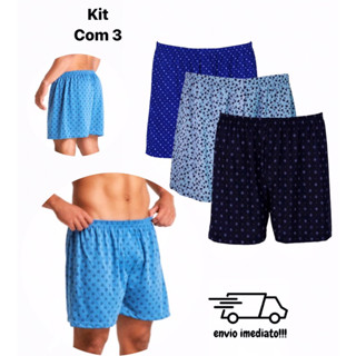 Samba canção Premium pijama estampado masculino cueca short dormi