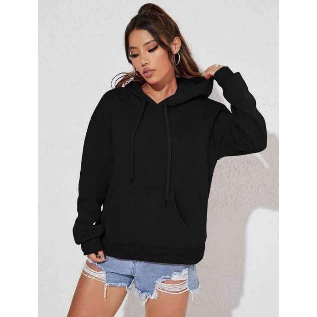 Blusa Moletom Canguru Liso Sem Estampa