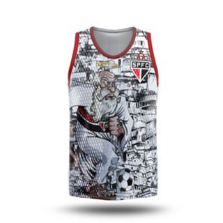 Camiseta Regata Furadinha Mascote São paulo