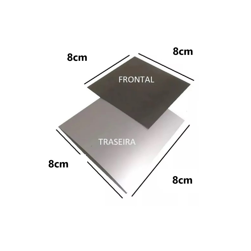 Kit Película Polarizada + Pelicula Prateada 8x8cm em Oferta na Shopee