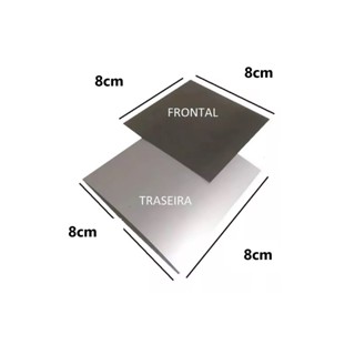 Kit Película Polarizada + Pelicula Prateada 8x8cm em Oferta na Shopee