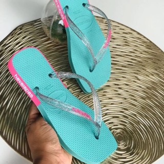 chinelo feminino adulto quadrado havaianas luna tendência lançamento