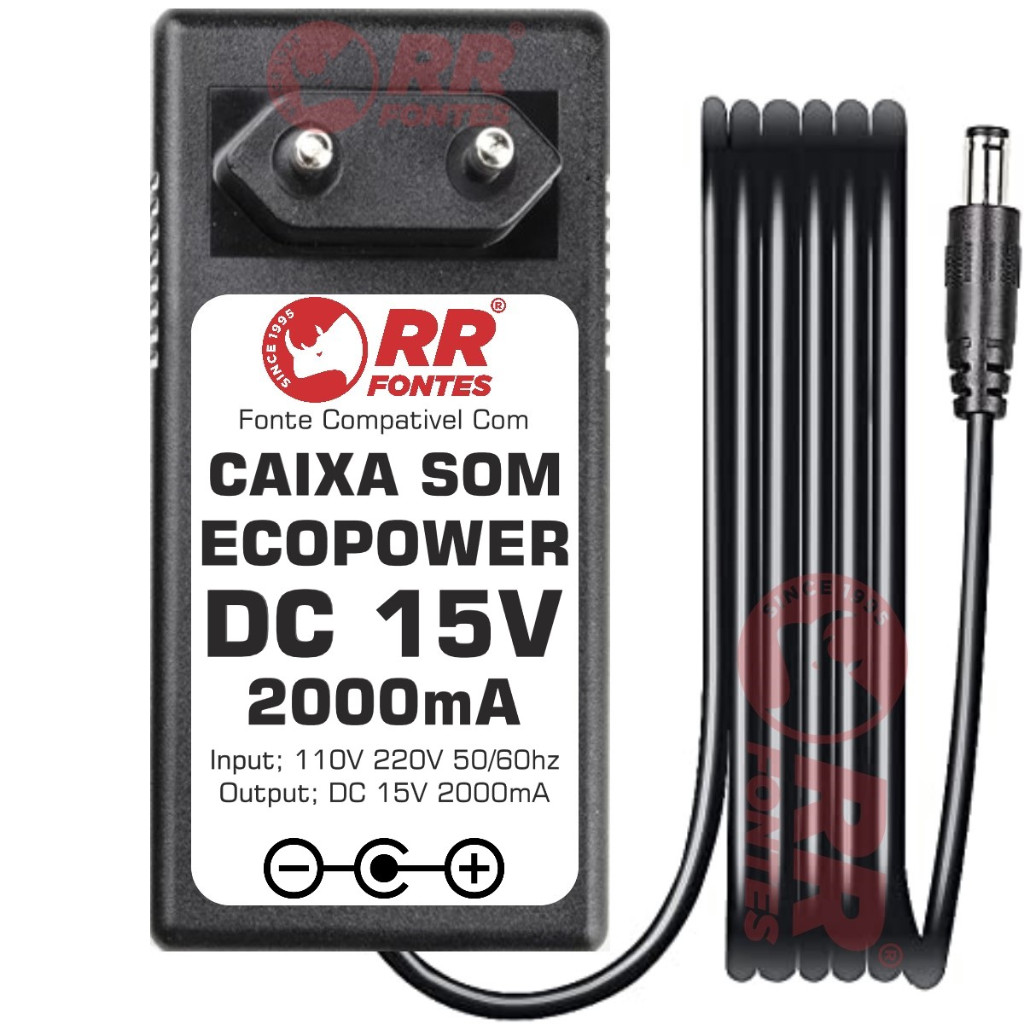 Fonte Carregador 15v Caixa Amplificada Oneal Omf430