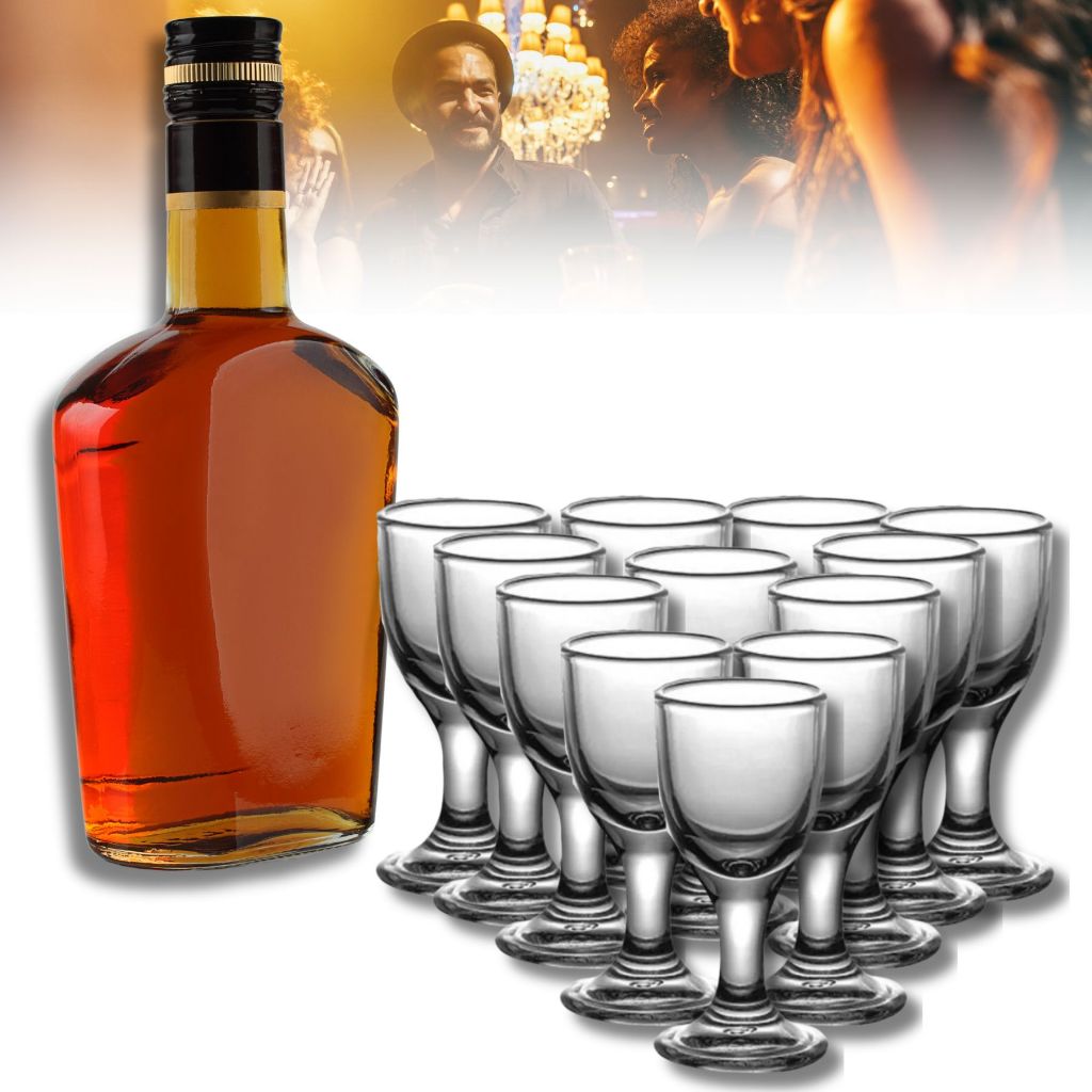12 Mini Taças Tacinhas de Licor Vinho Dose Casa Vidro Lembrancinha Brind Aperitivo