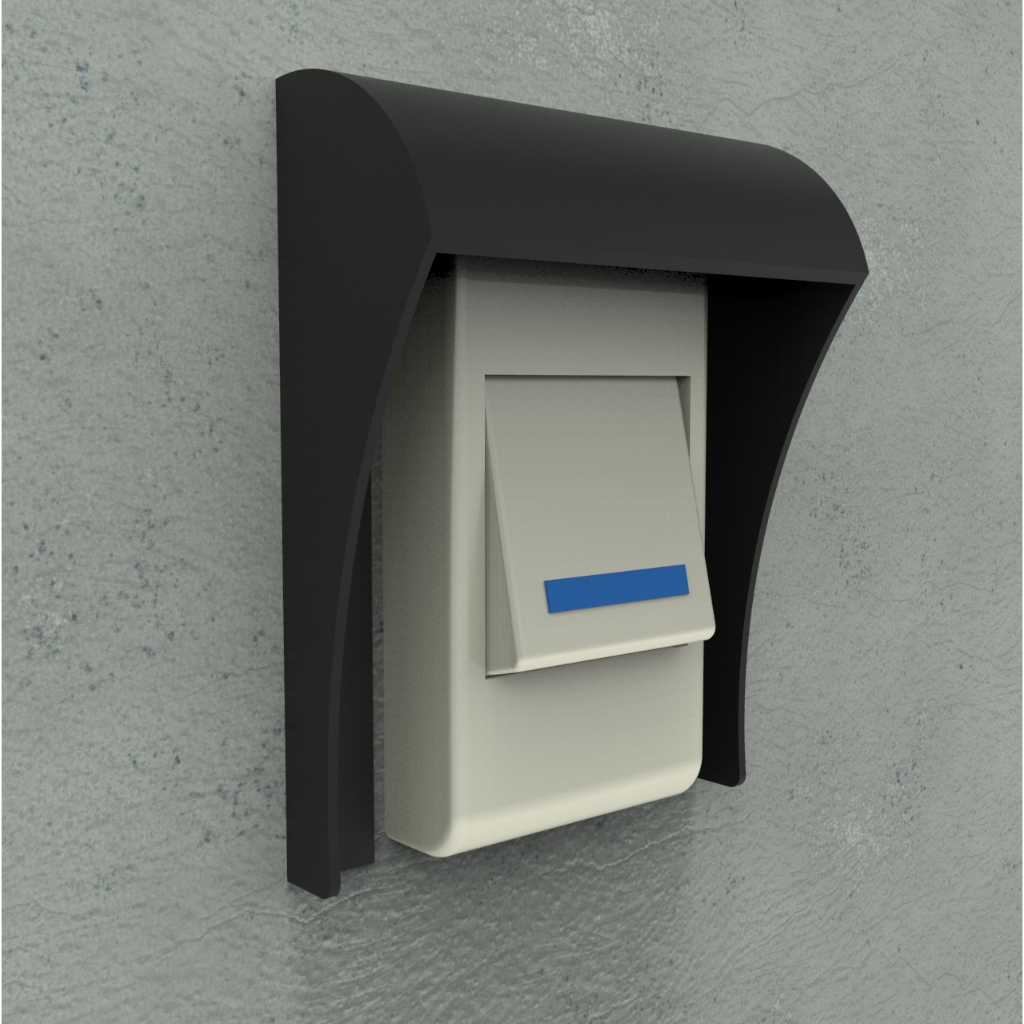 Capa Protetora Campainha sem fio para Diversos Modelos Preta