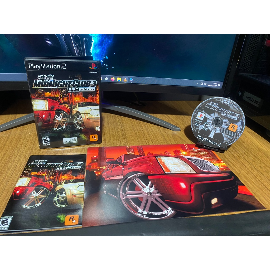 Midnight Club 3 DUB edition com Pôster/Manual para PS2