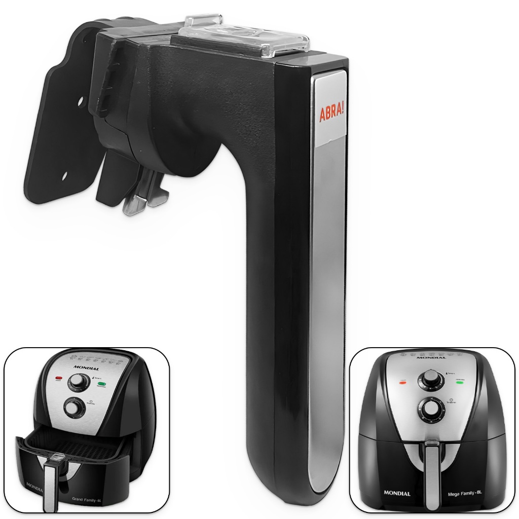Cabo Puxador Alça para Air Fryer Mondial AFN 60 e AFN 80 Preto ou Vermelho Original