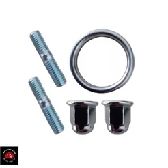 Kit prisioneiro do escape com anel titan150 start160 fan160 cargo160 titan160 bros150