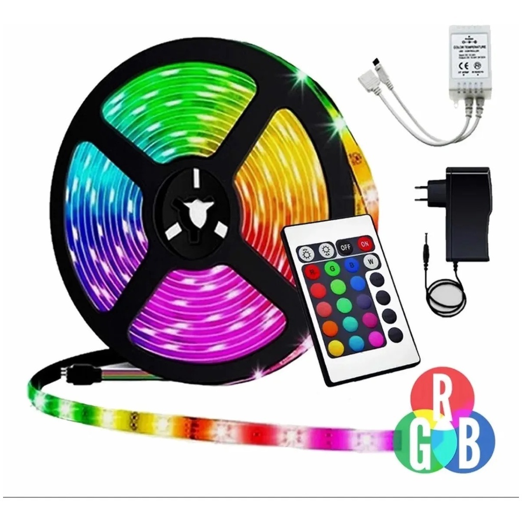 Fita Led 5m Ultra Rgb 3528 Resistente Água Controle