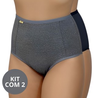 Kit 2 Calcinha Cinta Modeladora Cós Alto E Duplo Compressão - Isabela