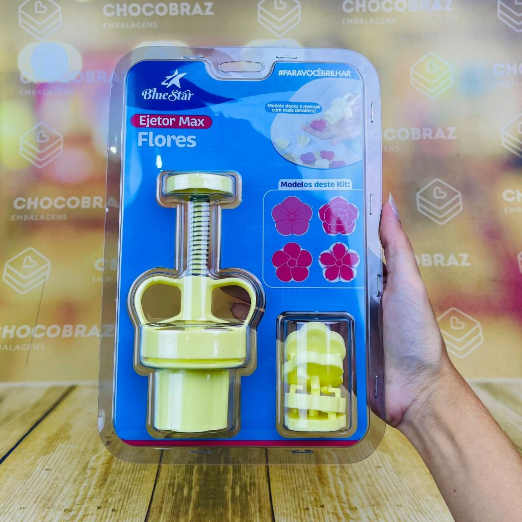 KIT EJETOR MAX FLORES  BLUESTAR 1 EJETOR + 4 MARCADOR 3,5 CM  (BLUE STAR)// em Oferta na Shopee