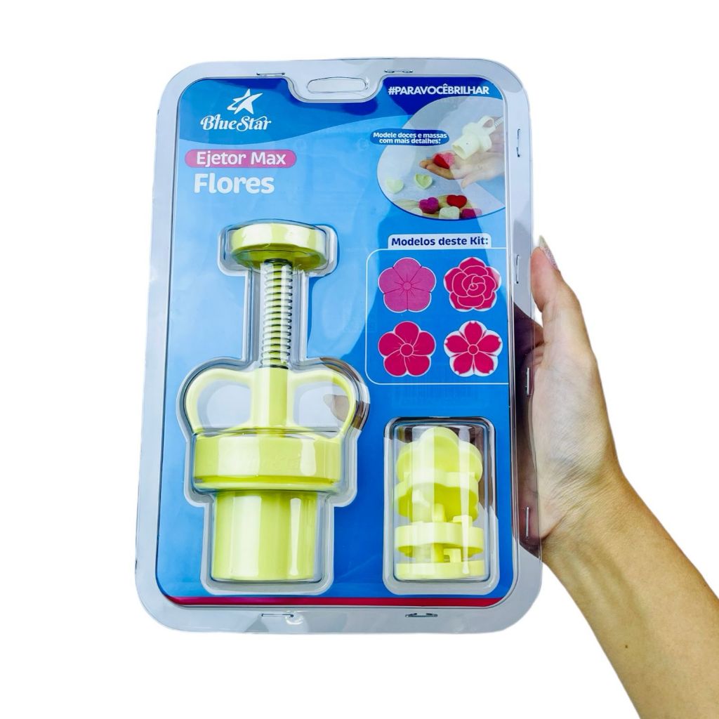 KIT EJETOR MAX FLORES BLUESTAR 1 EJETOR + 4 MARCADOR 3,5 CM (BLUE STAR)(CHOCO) · foto 2