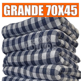 5 un. Pano de chão xadrez grande 70x45cm