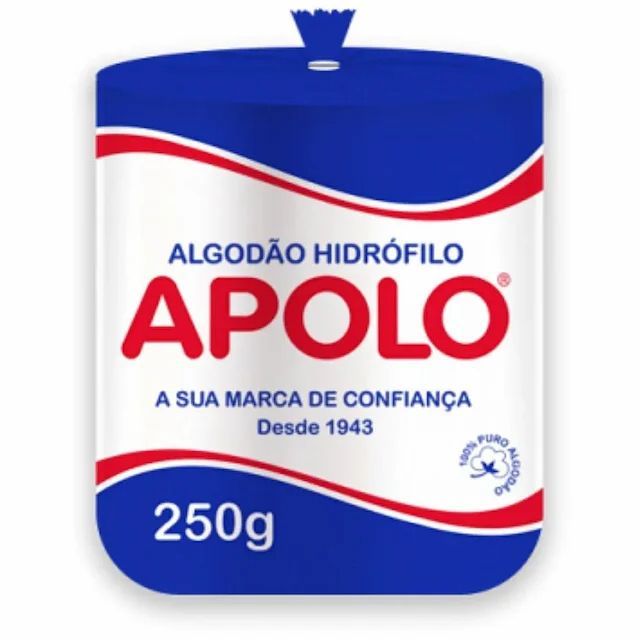 Algodão Hidrófilo em Rolo Apolo 250g