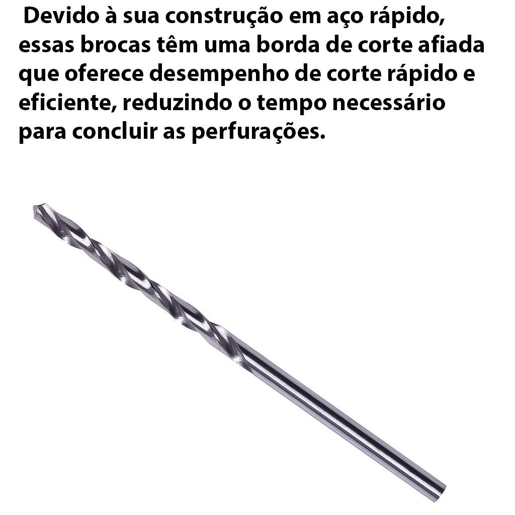 Detalhes do Jogo Brocas Aço Rápido 10 Unidades 1,5mm Mtx Para Metal Plástico E Madeira
