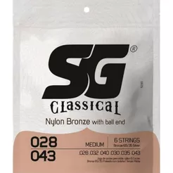 Encordoamento Violão Nylon SG Tensão Média Com Bolinha 0.028- 5280