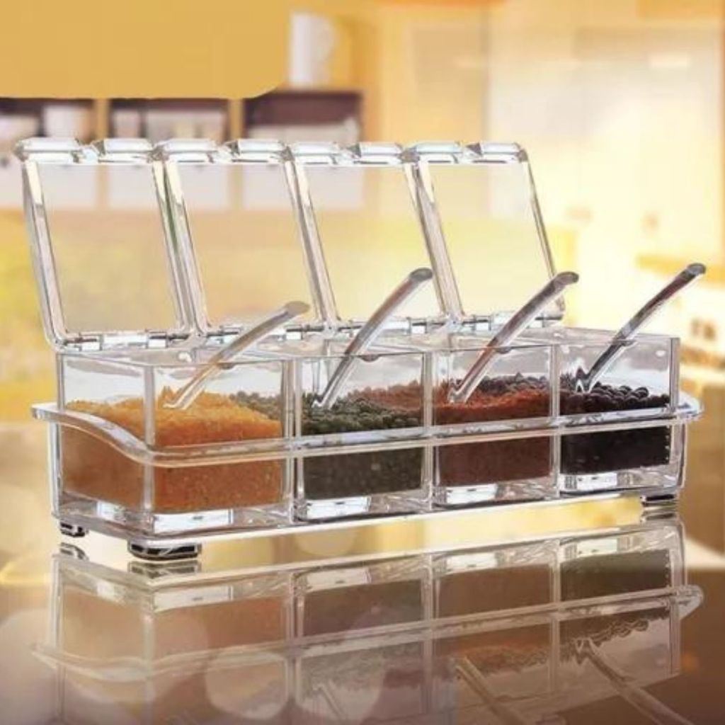 Pote Porta Condimentos Acrilico Gin Tônica Tempero Semente Natural Potinho Mesa Posta em Oferta na Shopee