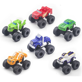 Kit C/6 Carrinho Fricção Carrinho Blaze