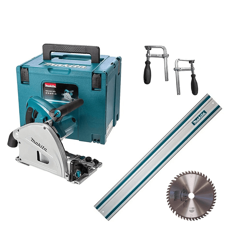 Kit Serra Circular de Trilho SP6000J Makita e Trilho 1 Metro e 2 Sargentos em Oferta na Shopee