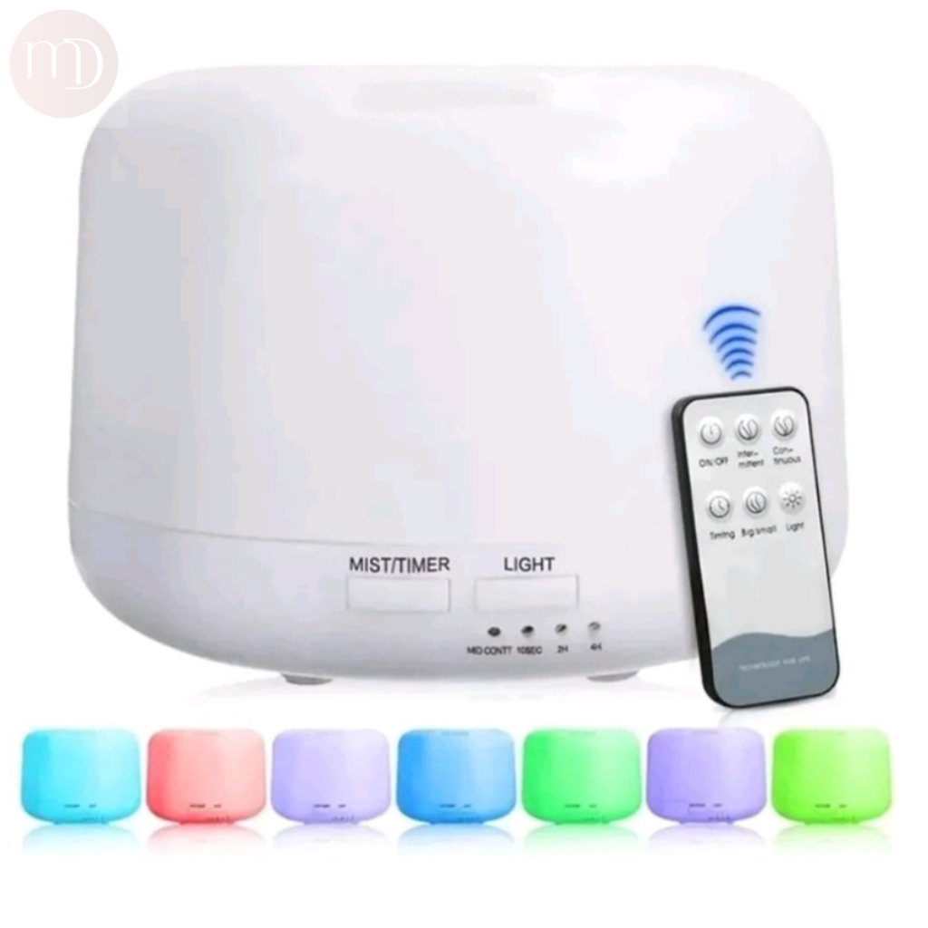 Umidificador Purificador De Ar Difusor Aromatizador Luz Led 7 Cores Luminária Abajur óleos Essenciais