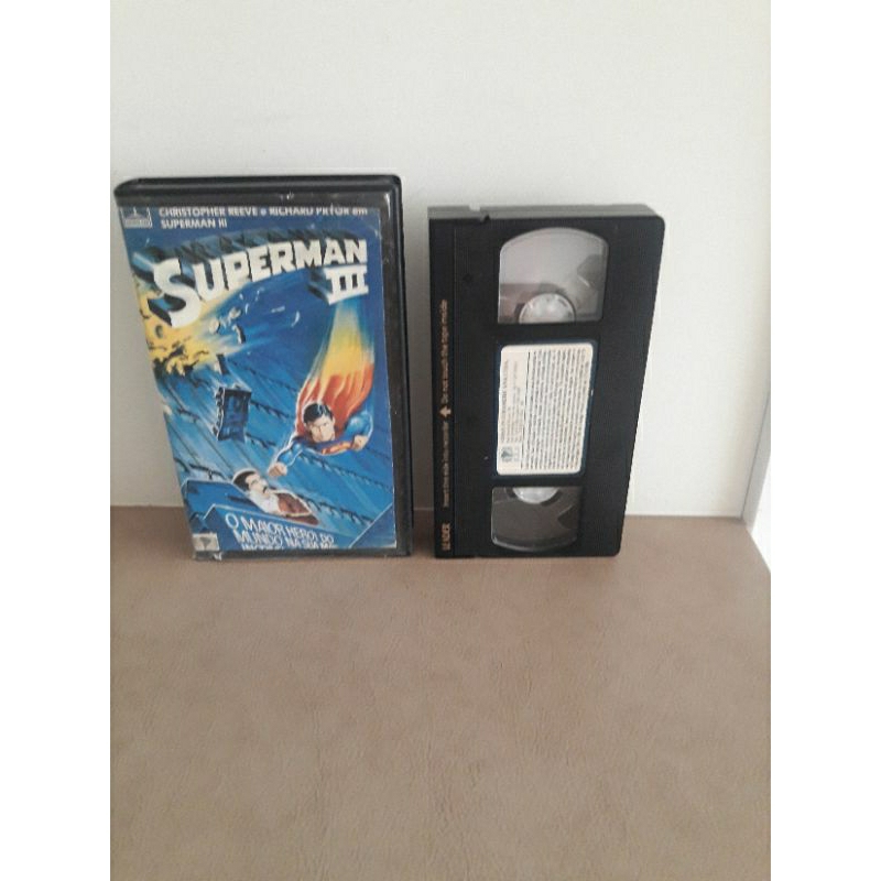 Fita Vhs Original Superman III - Raridade
