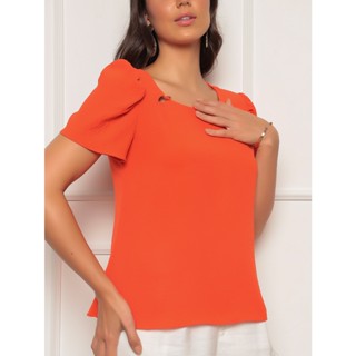 Blusa Duna Feminino Com Botões na frente