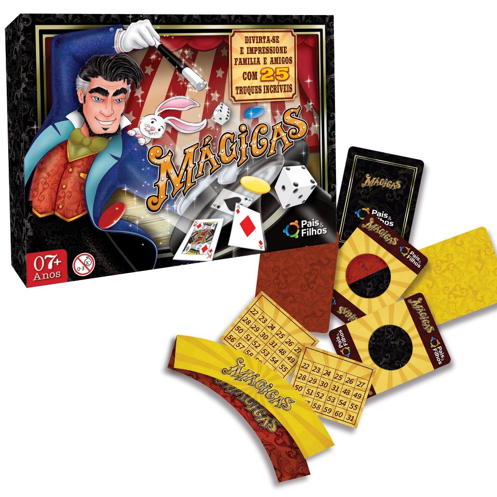 Kit Magicas Truques Infantil Com Acessorios 2805 - Pais E Filhos