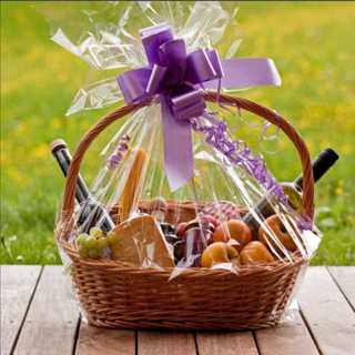 10 Saco Transparente P/cesta de presente, Café da manha PP Tipo Celofane  50x70 e 60x80. em Oferta na Shopee