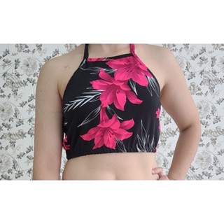 top cropped praia com bojo