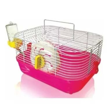 Gaiola para Hamster PopStar Completa com Acessórios Bebedouro Roda Casinha
