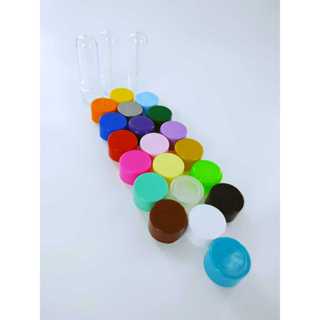 20 mini tubetes de acrílico 8 cm tubet tubo Lembrancinha festas art milly diversas cores em Oferta na Shopee