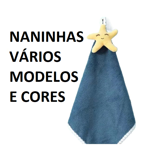 Naninha Toalhinha Infantil Dormir Bebê Estrela Dinossauro Nuvem Melancia Morango Menino e Menina Rosa e Azul