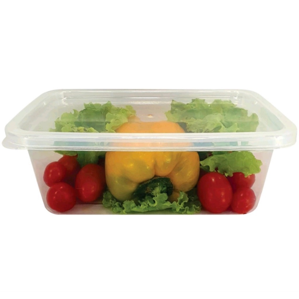 Jogo 30 Potes 1000ml Transparente Marmita Fitness Organizador alimentos Microondas Freezer BPA FREE