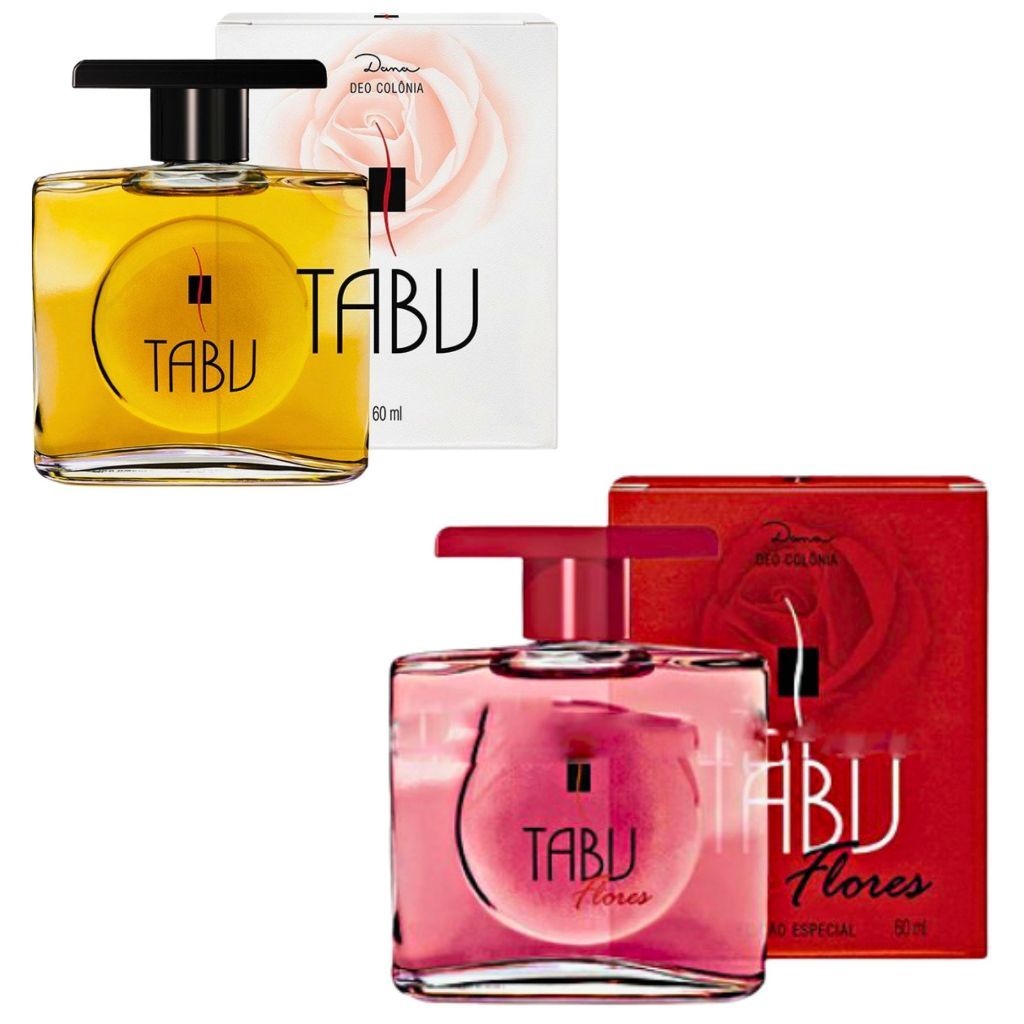 Kit C/2 Colônias Flores e Tradicional 60ML - Tabu