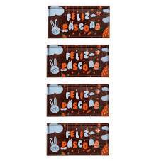 Transfer Chocolate Forma Feliz Páscoa coelhinho Tablete Barra Blister Embalagem Presente 4 Cavidades em Oferta na Shopee