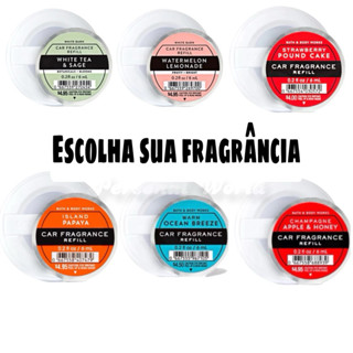 Bath & Body Works Car Fragrance Refil Aromatizador Essência Cheirinho Carro Variados refill