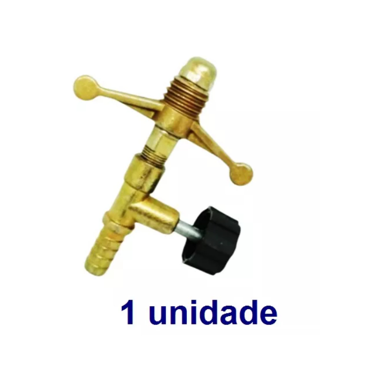 Registro De Gás Alta Pressão P13 3/8 (grosso) 01 Unidade