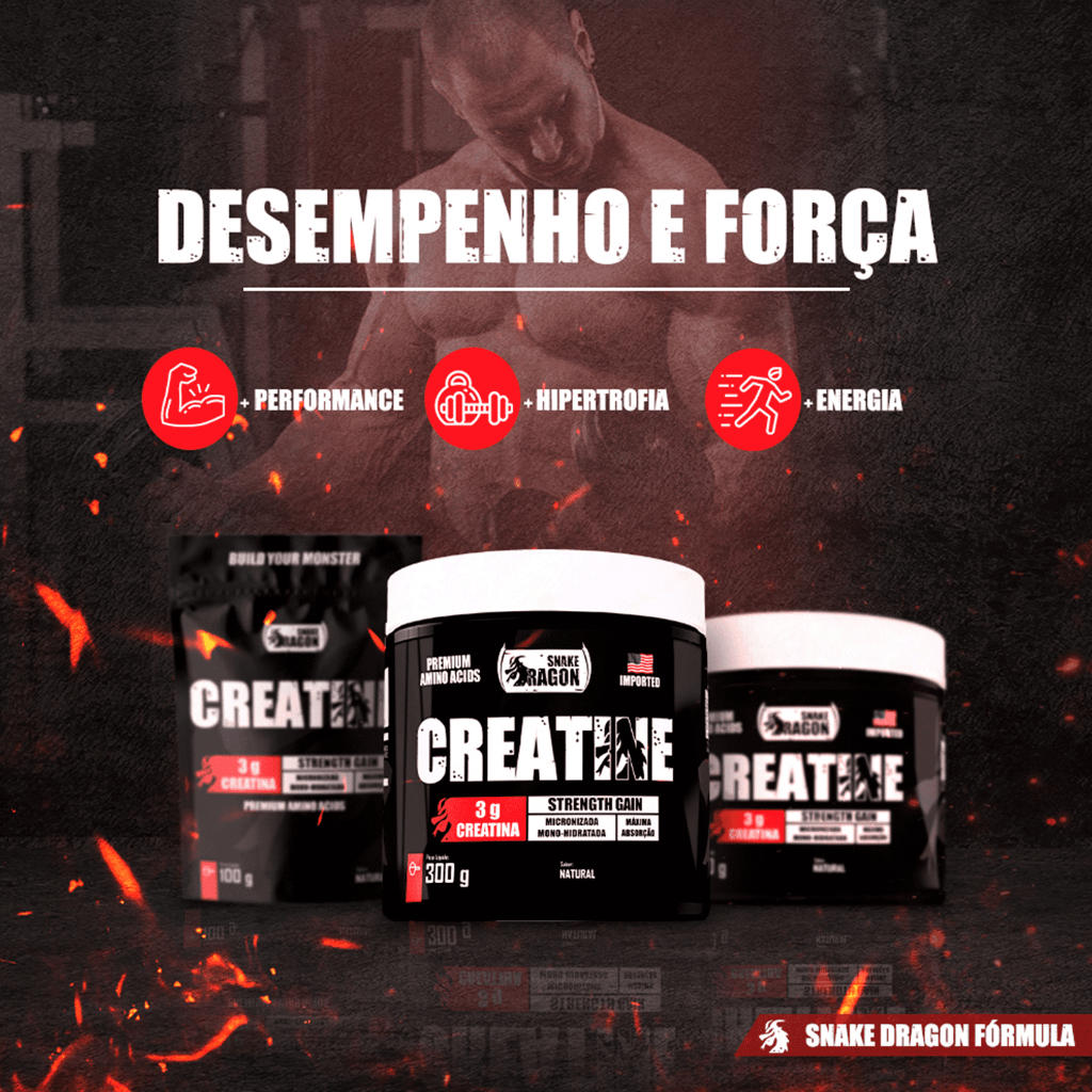 Detalhes do Kit Whey Protein, 500g + 2x Creatina 100g + Coqueteleira 600ml